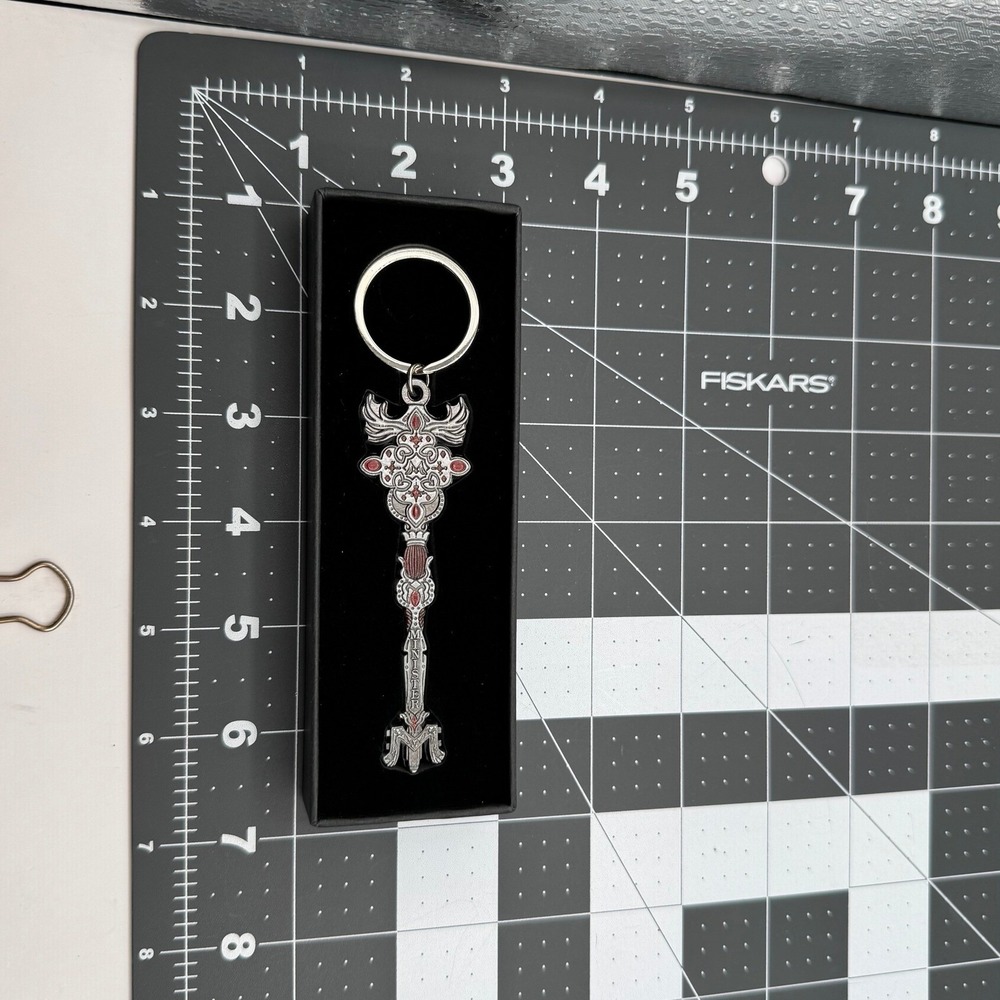 Wizarding Trunk Minister Key Keychain Silver Harry Potter Fantasy Gothic - Picture 5 of 5